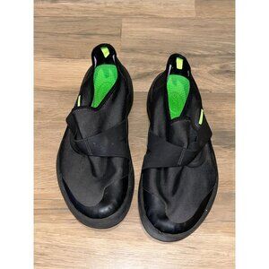 OOFOS Black & Gray Lightweight Recover Performance Fibre Low Shoes Men's Size 11